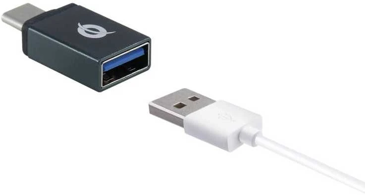 CONCEPTRONIC adapteris USB-C -> USB-A 3.0 2 vnt. pakuotėje, pilka