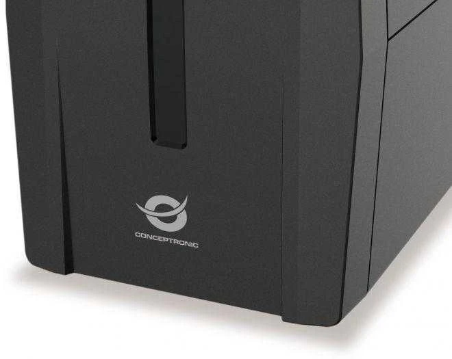 Carruzzo Conceptronic ZEUS02ES nepertraukiamo maitinimo resursai (UPS) „Line-Interactive“ 0,85 kVA 480 W 2 AC išvestis(ys / čių)