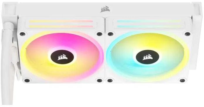 CORSAIR iCUE LINK H100i RGB Baltas AIO 240mm Radiator Sky CPU Cooler
