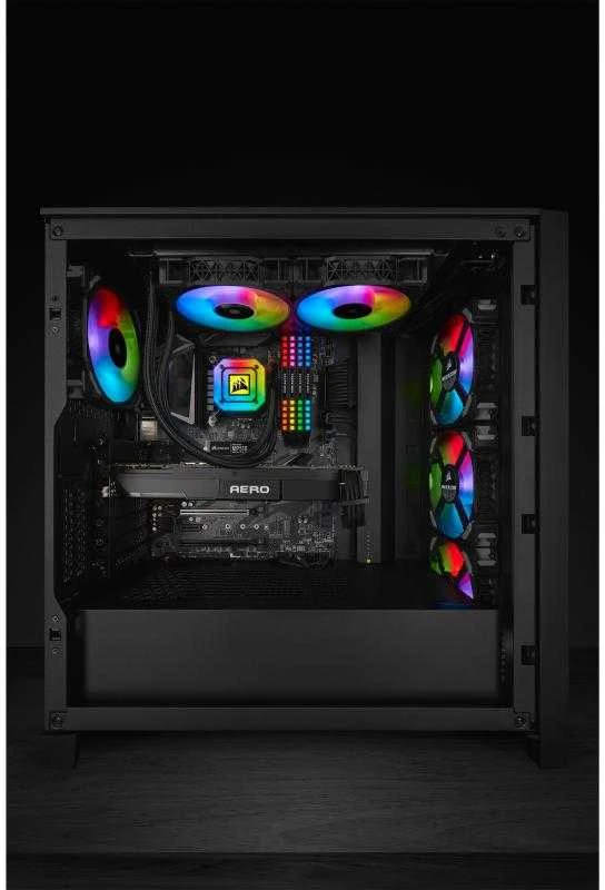 CORSAIR iCUE H115i ELITE CAPELLIX 280 mm radiatorius dvigubas 140 mm ML RGB ventiliatorių programinės įrangos valdymo skystas procesoriaus aušintuvas