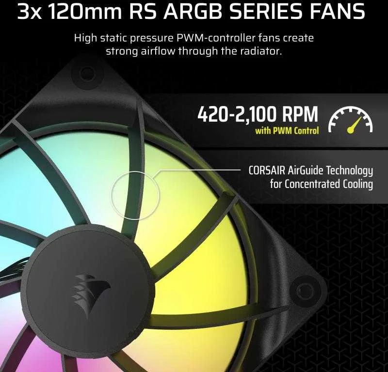 „Corsair NAUTILUS 360 ARGB CW-9060093-WW“ ausinės