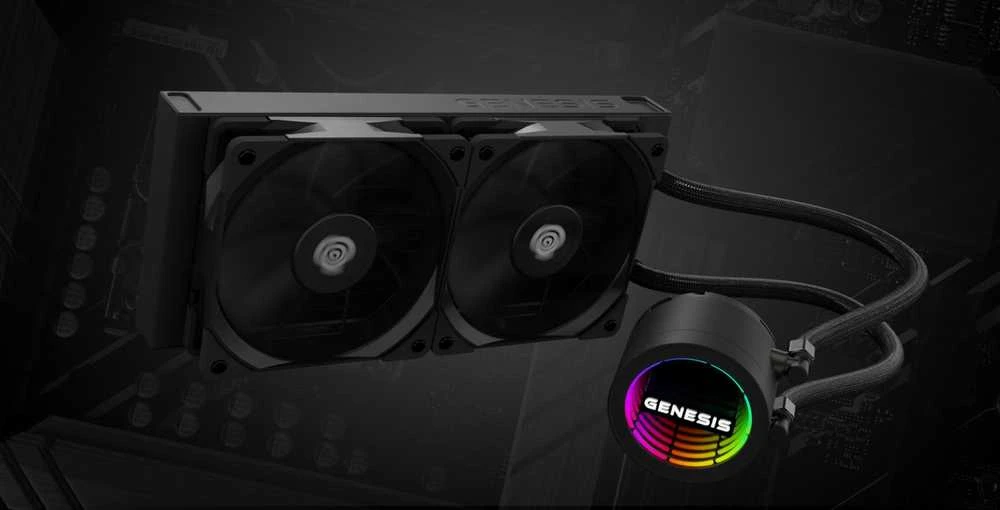 Genesis Hydria 240 vandens aušinimo sistema su RGB siurbliu