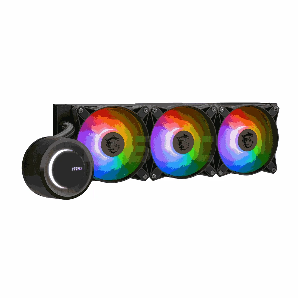 MSI MAG CORELIQUID E360 su RGB ventiliatoriais