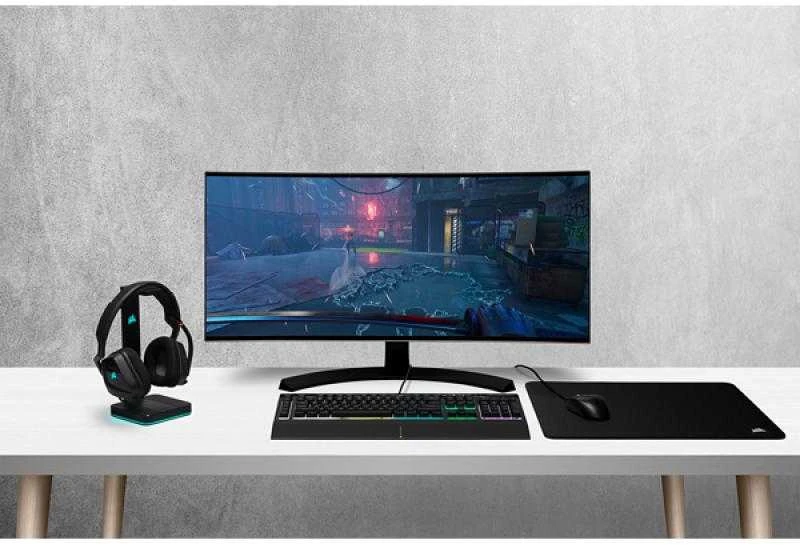 Žaidimų klaviatūra Corsair K55 RGB Pro su 5 zonų RGB pašvietimu, ENG išdėstymas