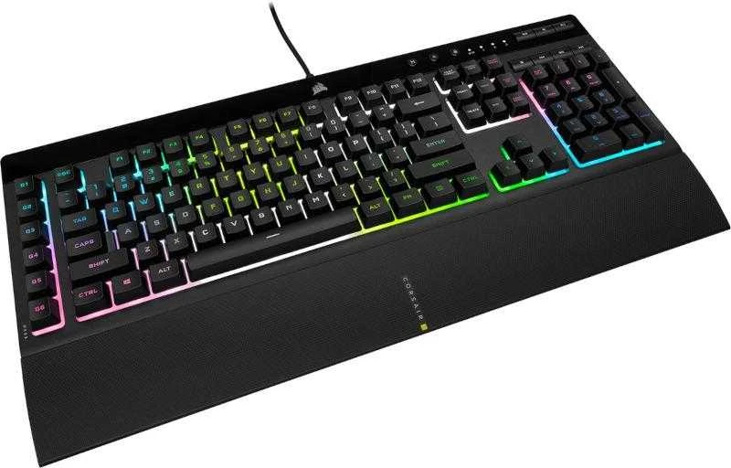 Žaidimų klaviatūra Corsair K55 RGB Pro su 5 zonų RGB pašvietimu, ENG išdėstymas