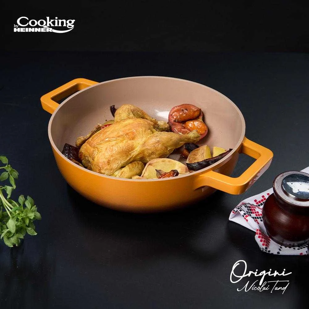 Cooking By Heinner NAUDOTAS ALUMINIO KEDA + ŠILDYMAS 26x8 CM, 3.4L, Nicolai Tand, ORIGINI, GAMYBA HEINNER