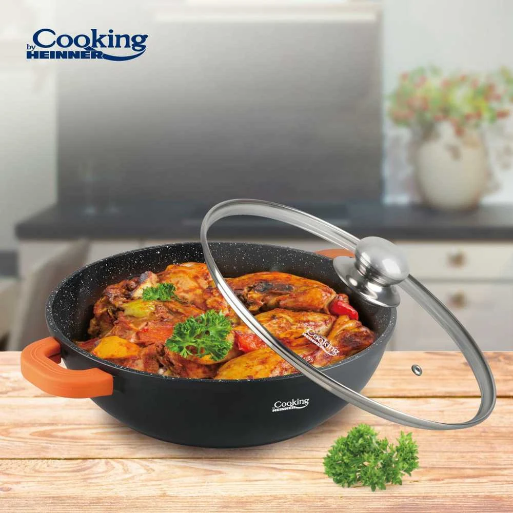 Cooking By Heinner ALUMINIUMINIS KEDUMAS+LIDE 28X8 CM, 4,1L, DARK LINE, GAMYBOS HEINNER