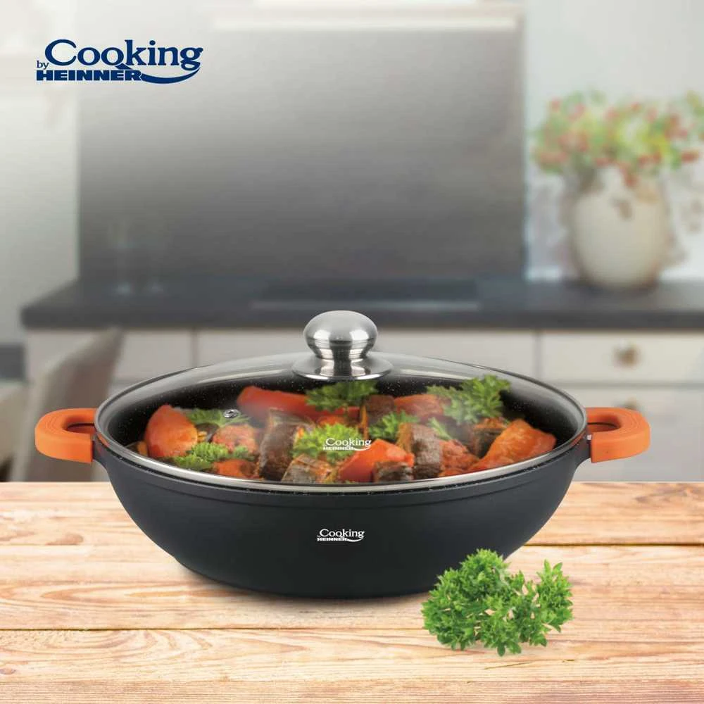 Cooking By Heinner ALUMINIUMINIS KEDUMAS+LIDE 28X8 CM, 4,1L, DARK LINE, GAMYBOS HEINNER