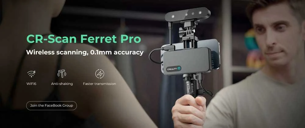 „Creality“ 3D skeneris – CR-Scan Ferret Pro