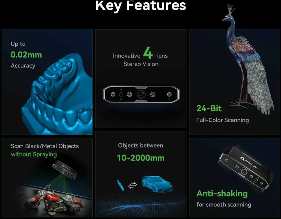 3D skaitytuvas Creality CR-Scan Otter