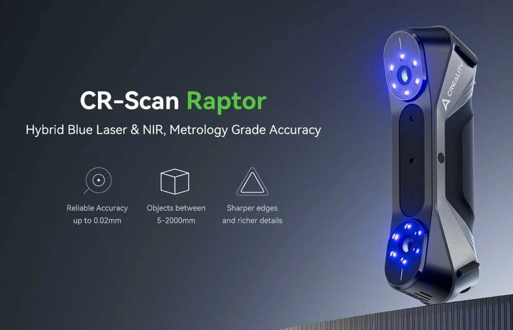 „Creality Skeneris 3D“ – CR skenavimo „Raptor“