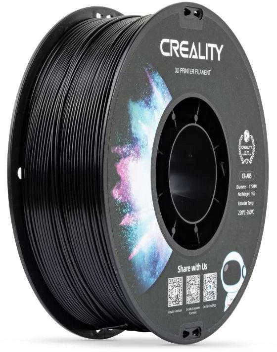 Creality CR-ABS juodas plastikas ritėje