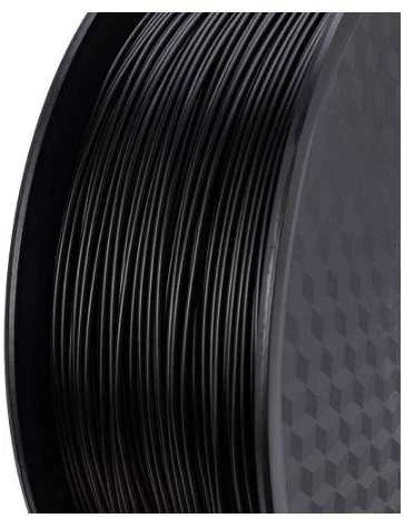 Juodas Creality 3D spausdintuvo plastiko siūlas ant ritės