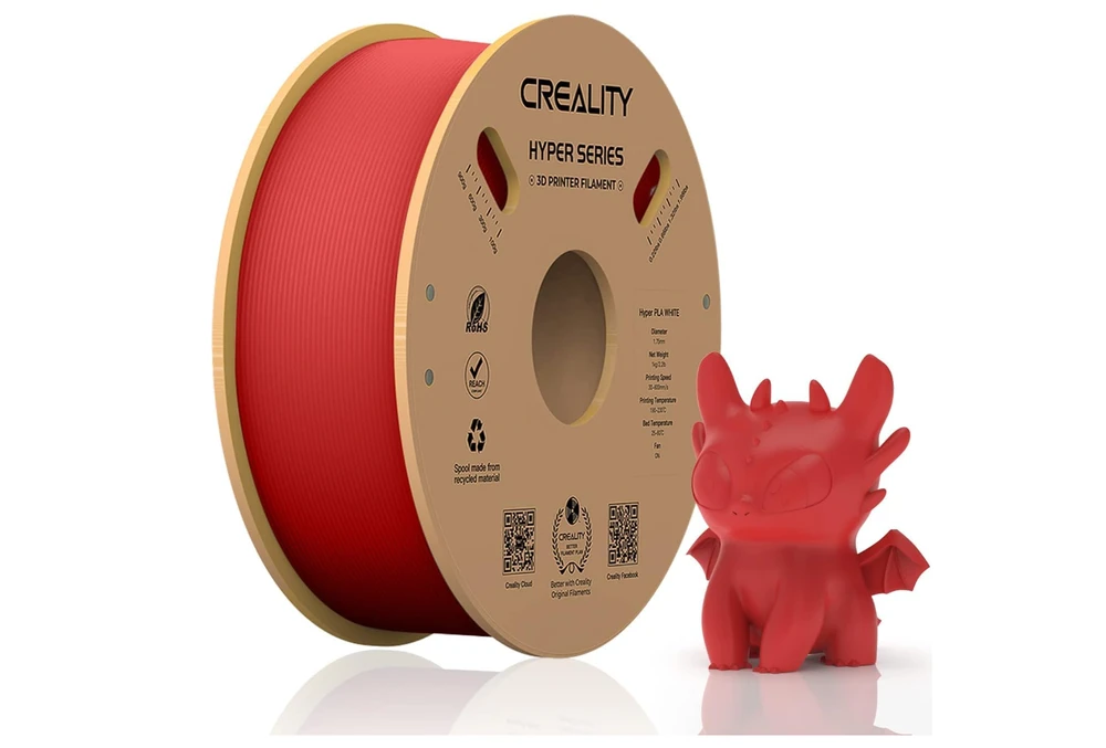 Creality Hyper PLA - 1.75mm - 1kg - Raudonas