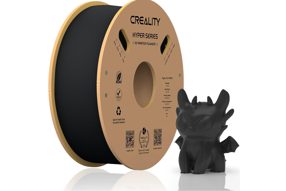 Creality Hyper PLA - 1.75mm - 1kg - Juodas