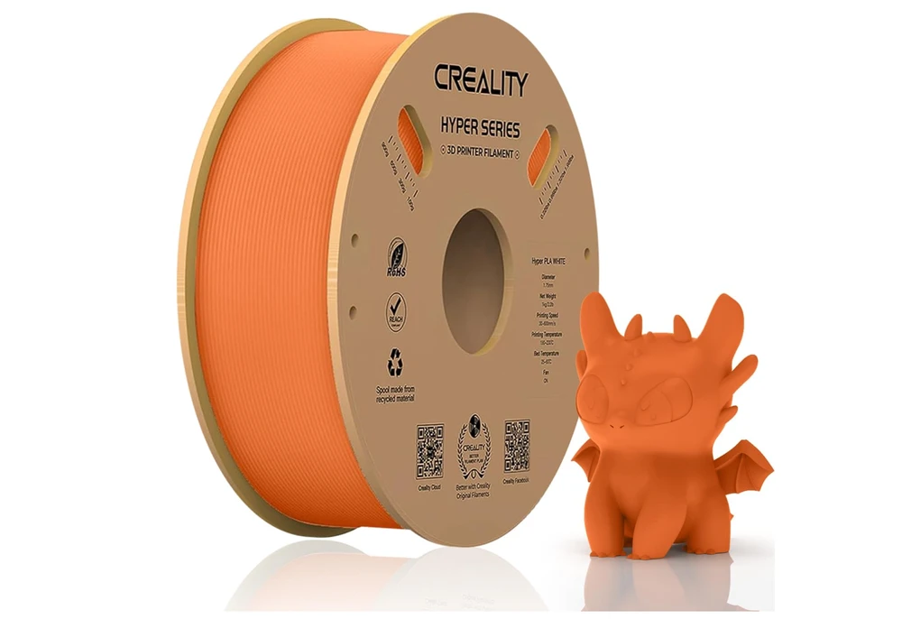 Creality Hyper PLA plastikas 1.75mm 1kg - Oranžinis