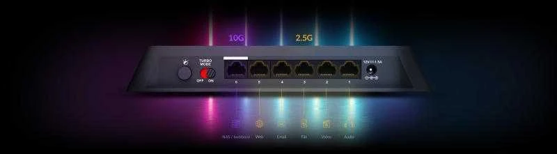 Maršrutizatorius D-Link | 6 prievadų kelių gigabitų nevaldomas jungiklis | DMS-106XT | Nevaldomas | Darbalaukis