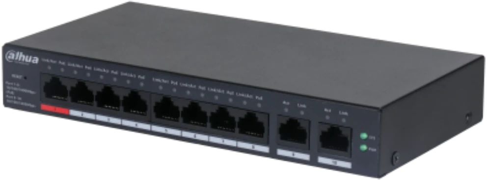 Šakotuvas SWITCH POE CS4010-8GT-110 8 PRIEVADŲ DAHUA