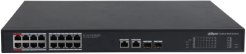 Šakotuvas PRAMONINIS SWITCH'AS POE PFS3220-16GT-240 16 PRIEVADŲ SFP DAHUA