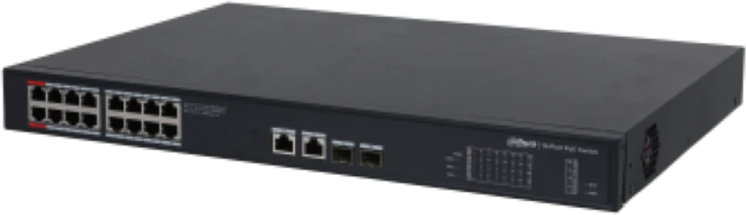Šakotuvas PRAMONINIS SWITCH'AS POE PFS3220-16GT-240 16 PRIEVADŲ SFP DAHUA