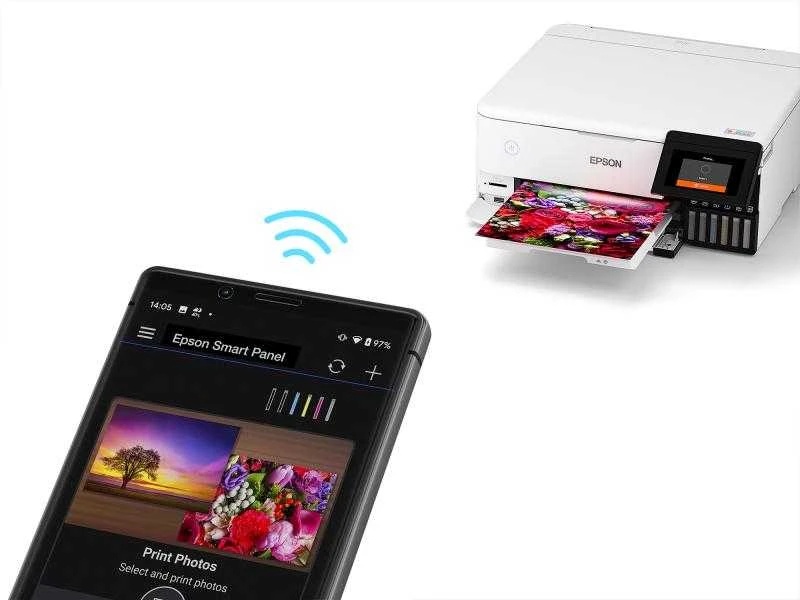 Epson | Wireless Photo Spausdintuvas | EcoTank L8160 | Inkjet | Spalvotas | Inkjet Daugiafunkcinis Spausdintuvas | A4 | Wi-Fi | Pilkas