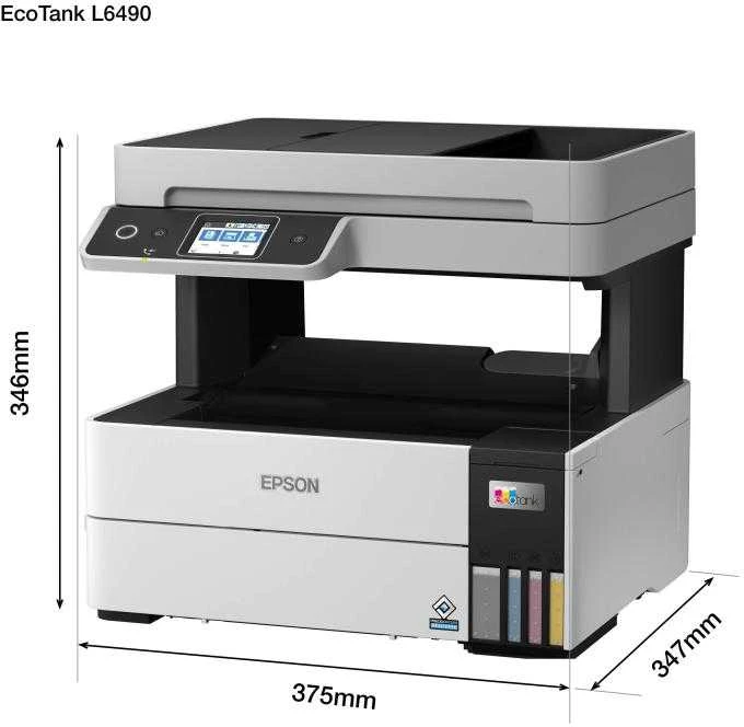 Spausdintuvas Epson | daugiafunkcis įrenginys | EcoTank L6490 | Inkjet | Spalvotas | 4-in-1 | Wi-Fi | Juodas and baltas