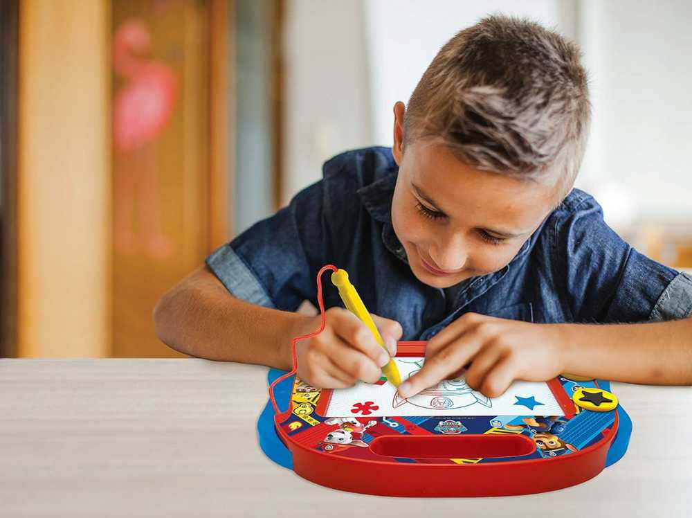 PAT 'PATROUILLE Magic slate A5 format with magnetic accessories for drawing in colors - LEXIBOOK