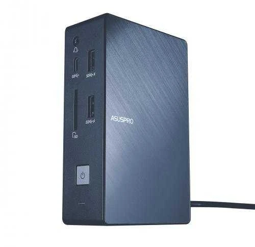 Asus | SimPro Dock 2 | Prijungimo stotis | Ethernet LAN (RJ-45) jungtys 1 | VGA (D-Sub) jungtys kiekis 1 | DisplayPorts kiekis 2 | USB 3.0 (3.1 Gen 1) jungtys kiekis 3 | HDMI jungtys kiekis 1