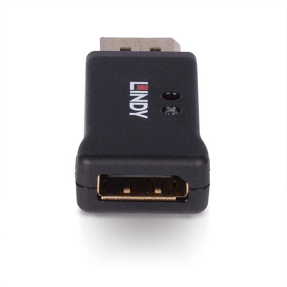 DisplayPort Adapteris - LINDY DisplayPort 1.4 EDID Emuliatorius, 7680x4320@30Hz, Belaidė Jungtis, Juodas