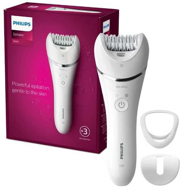 Philips Epilator Series 8000 „Wet & Dry“ epiliatorius BRE700/00