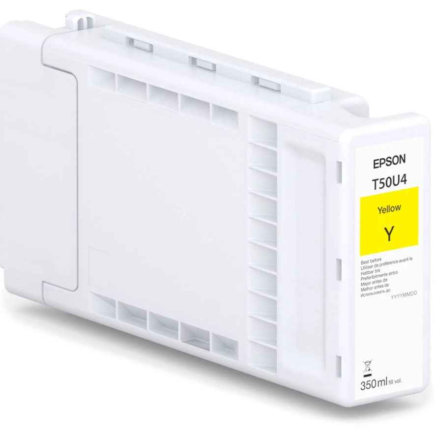 „Epson UltraChrome XD3 Geltona T50U4“ vienkartinis rašalo pakelis (350 ml) | „Epson“
