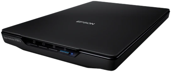 Epson „Perfection“ V39II A4 formato plokščio paviršiaus nuotraukų ir dokumentų skaitytuvas su stovu