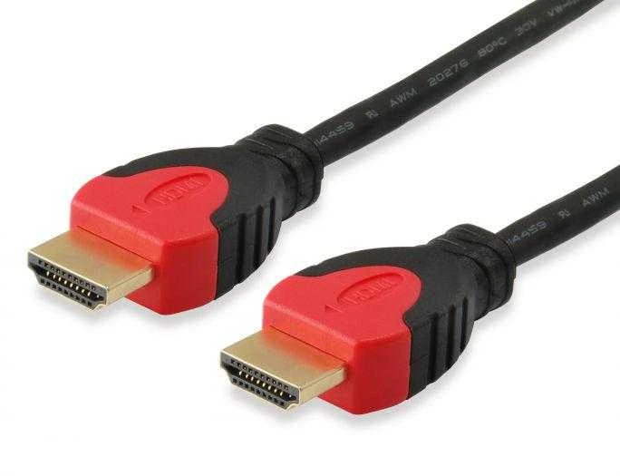Equip 119342 HDMI kabelis 2 m HDMI A tipo (standartinis) Juoda, Raudona