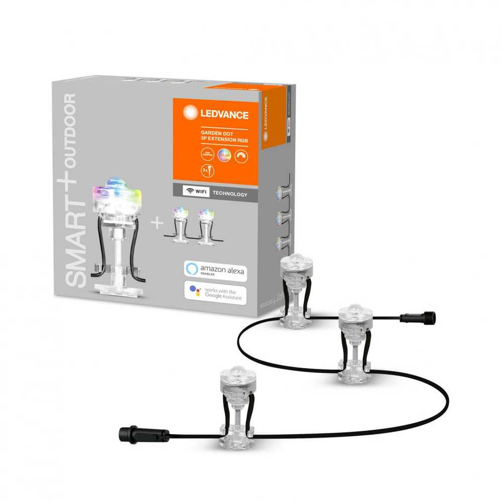 Ledvance 0,7W LED įleidžiami šviestuvai SMART+ WIFI GARDEN, reguliuojamos RGB spalvos