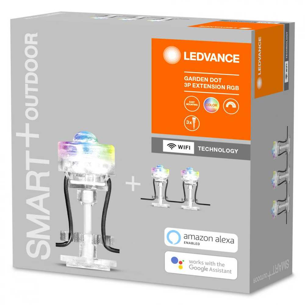 Ledvance 0,7W LED įleidžiami šviestuvai SMART+ WIFI GARDEN, reguliuojamos RGB spalvos