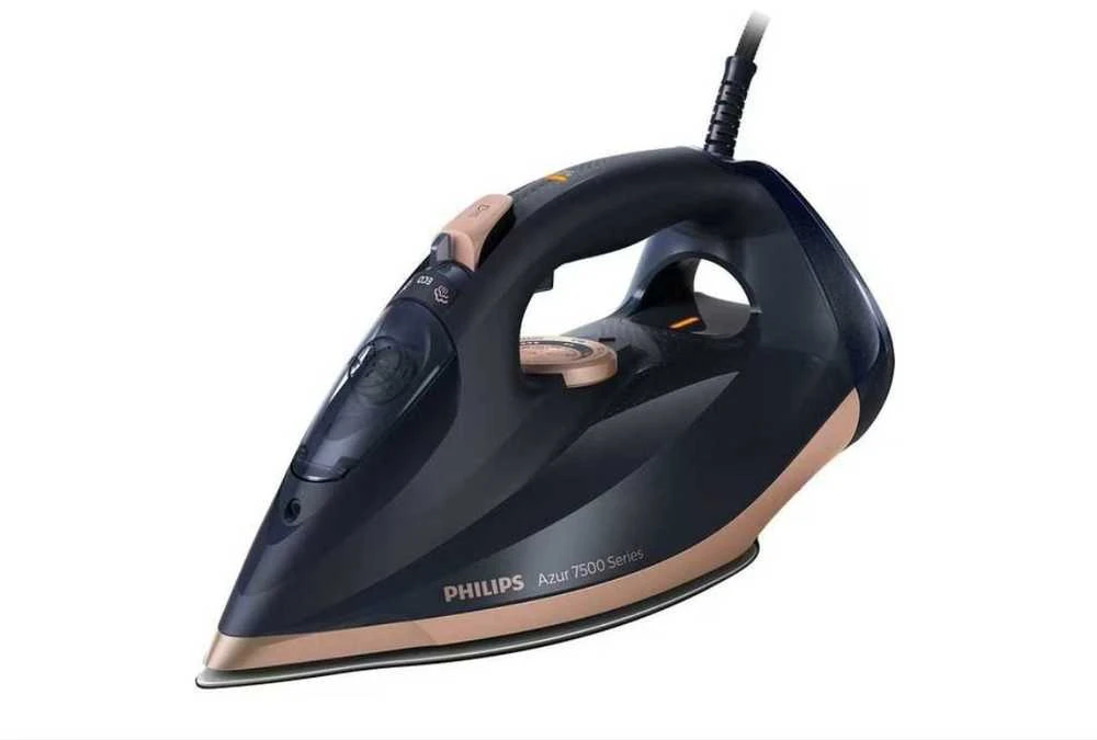 Philips | DST7510/80 | Garų lygintuvas | 3200 W | Vanduo tank capacity 300 ml | Continuous steam 55 g/min | Steam boost performance 260 g/min | Mėlyna/Gold