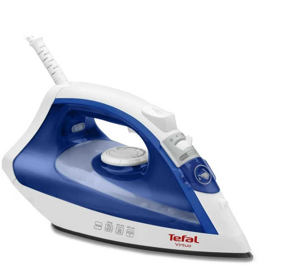 TEFAL | Garų lygintuvas | FV1711 Virtuo | Garų lygintuvas | Continuous steam 24 g/min | Steam boost performance 80 g/min | Mėlyna