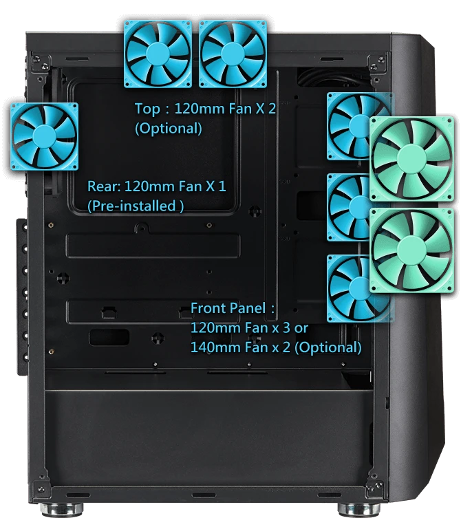 Fortron FSP | CMT151 | Juodas | ATX