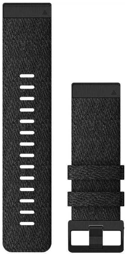 Išmaniojo laikrodžio Garmin greitai atsegamas, nailoninis dirželis, Juodos spalvos, 26mm