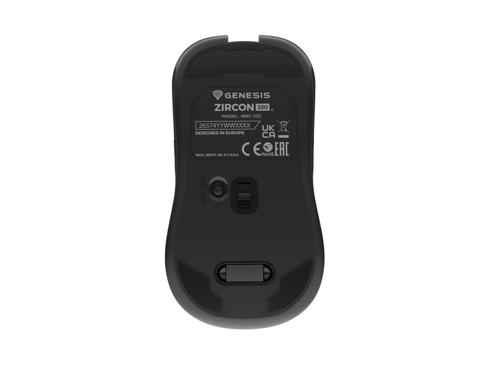 Genesis | ZIRCON 330 | Wireless | Pelė žaidimams | Juodas