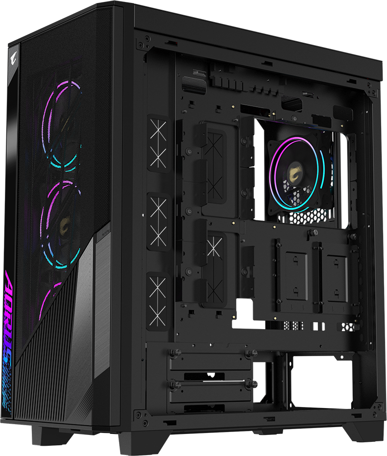 Dėklas|GIGABYTE|AORUS C500 GLASS|MidiTower|ATX|EATX|MicroATX|MiniITX|Spalva Juodas|GB-AC500GST