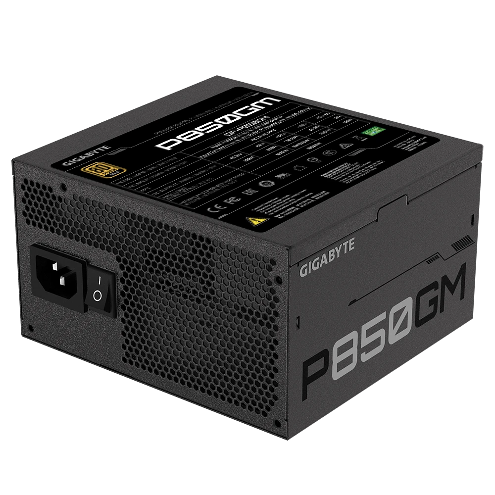 Gigabyte | Maitinimo blokas | GP-P850GM | 850 W | 80 PLUS Gold