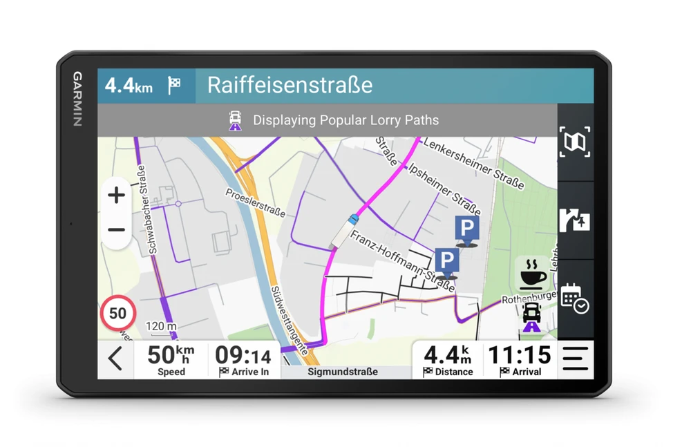 Garmin dēzl™ LGV1020 10″ sunkvežimių navigatoriai su GPS