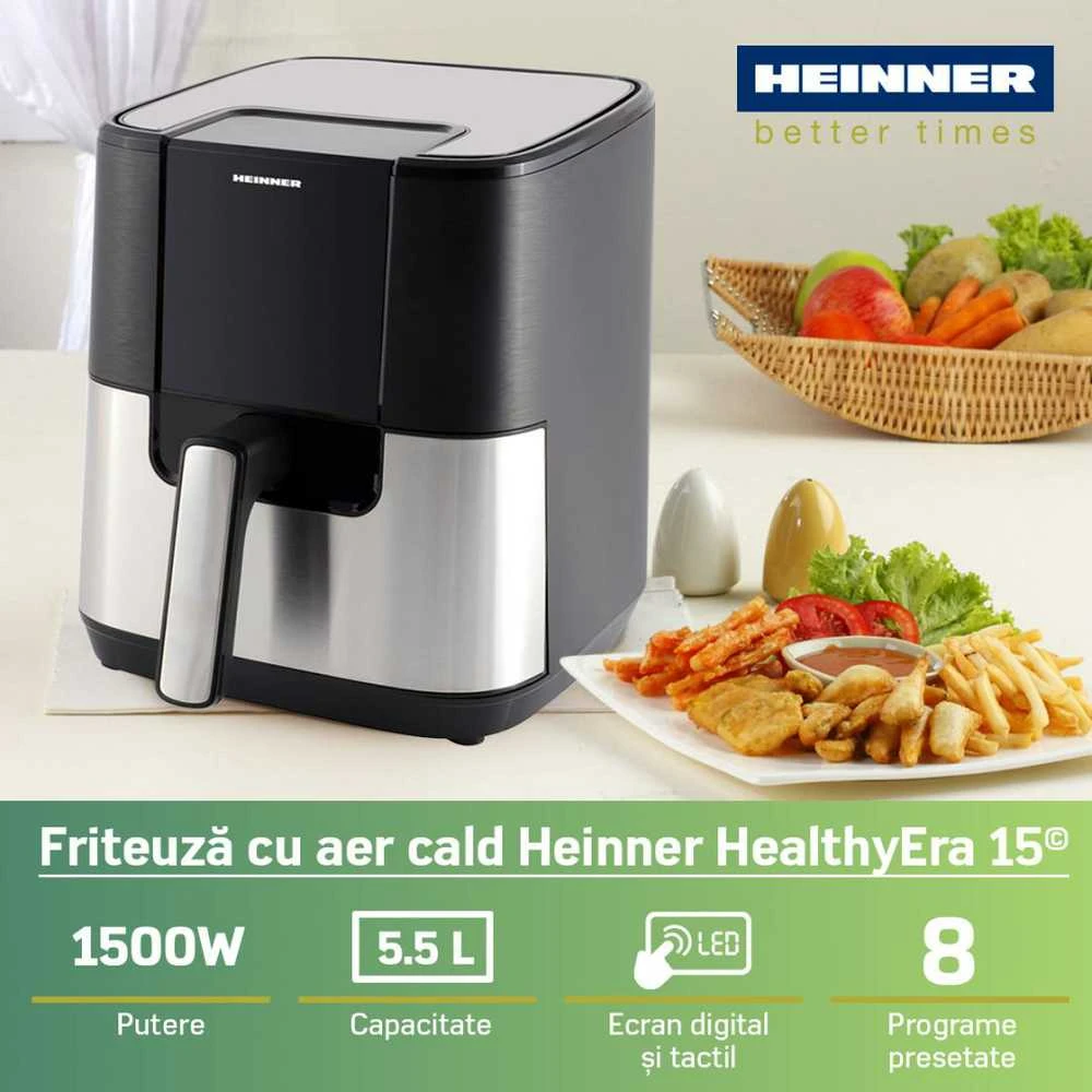 HEINNER HEALTHYERA 15 HAF-H6BKS1500 karšto oro gruzdintuvė
