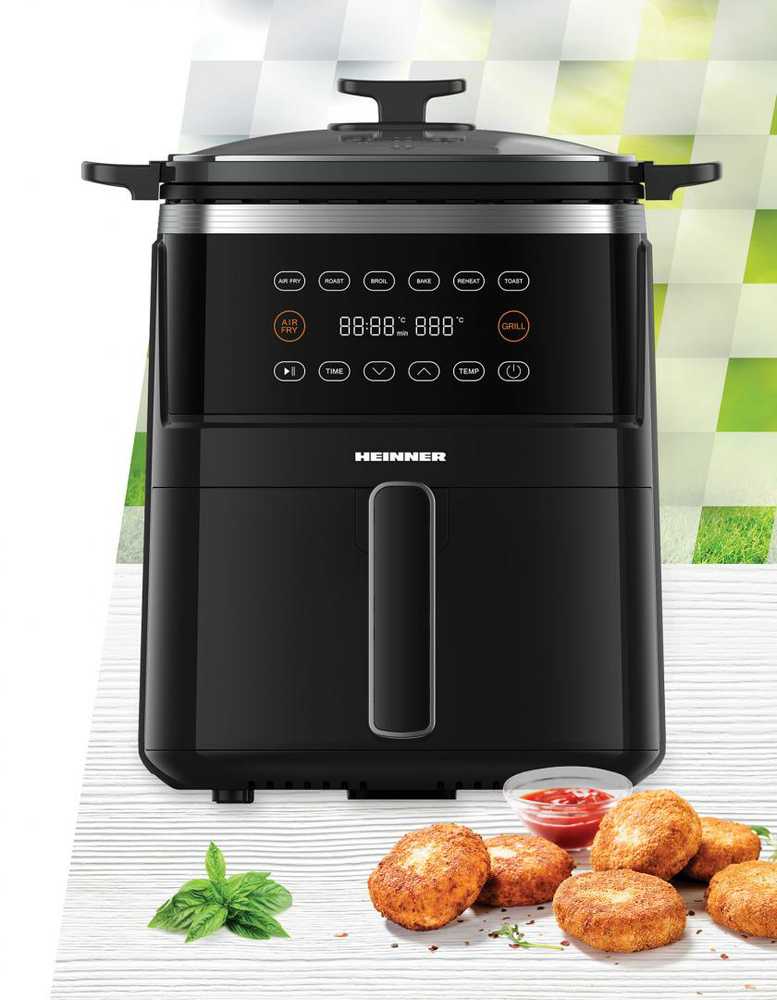Gruzdintuvė HEINNER KARŠTO ORO GRILIUOTUVĖ IR GRILIS VastCook HAFG-B5BK2600