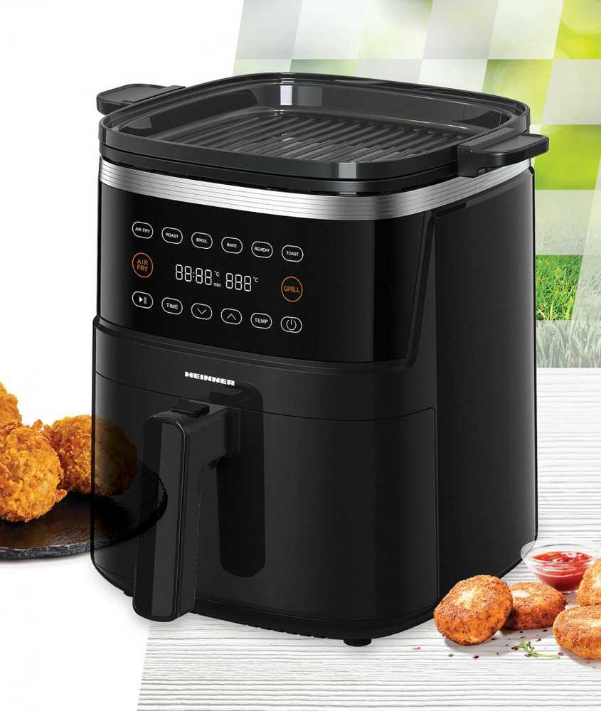 Gruzdintuvė HEINNER KARŠTO ORO GRILIUOTUVĖ IR GRILIS VastCook HAFG-B5BK2600