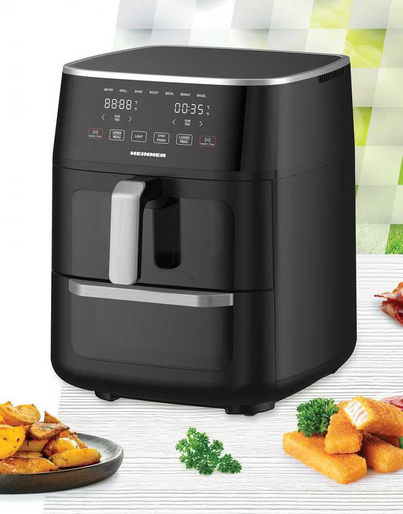 Gruzdintuvė DVIGUBA KARŠTO ORO GRUPINtuvė HEINNER OVENFRY COOK HAFO-M11BK1700