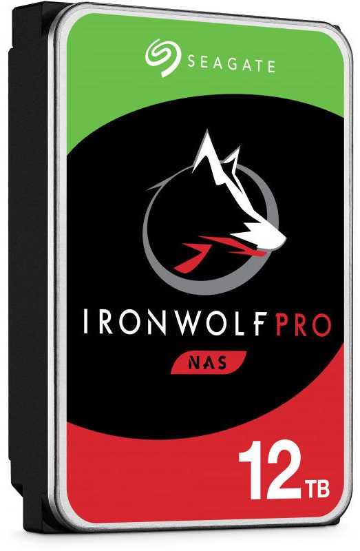 SEAGATE Ironwolf PRO Enterprise NAS HDD 12TB 7200rpm 6Gb/s SATA 256MB talpykla 8,9 cm 3,5 colio 24x7 NAS ir amp; RAID Rackmount Systeme BLK