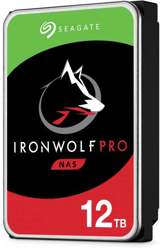 SEAGATE Ironwolf PRO Enterprise NAS HDD 12TB 7200rpm 6Gb/s SATA 256MB talpykla 8,9 cm 3,5 colio 24x7 NAS ir amp; RAID Rackmount Systeme BLK