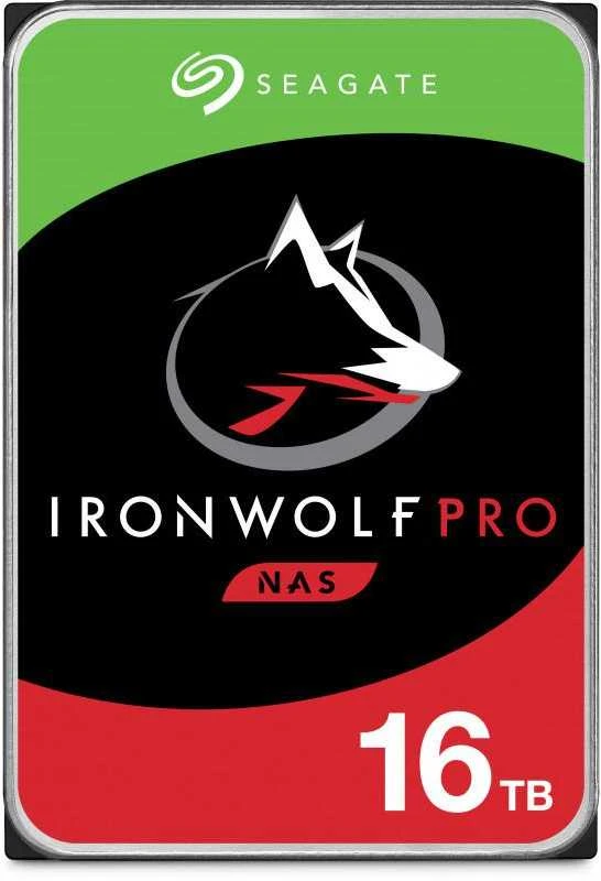 SEAGATE Ironwolf PRO Enterprise NAS HDD 16TB 7200rpm 6Gb/s SATA 256MB talpykla 8,9 cm 3,5 colio 24x7 NAS ir amp; RAID Rackmount sistemos BLK